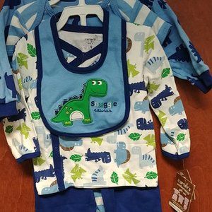 Carter's Snuggle Saurus 5 Piece Dinosaur Set NWT
